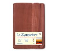 Moustiquaire marron uni - Filet Marquisette dense 100 % polyester - Œillets en a