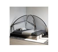 Moustiquaire mongole avec portes 220 maille noir 200x180x135 cm