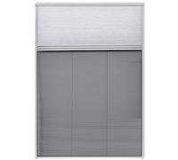 Moustiquaire plissée avec store en aluminium - 160 x 80 cm - Noir - Moustiquaire pour fenêtre de toit - Sans perçage - Amovible et lavable - Idéale pour chambre à coucher, cuisine, balcon