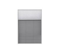 Moustiquaire plissée vidaXL avec store vénitien en aluminium, 160 × 80 cm