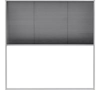 Moustiquaire plissée pour fenêtre Aluminium 120 x 120 cm