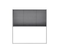 vidaXL Moustiquaire plissée pour fenêtre aluminium 120x120 cm