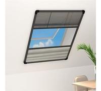vidaXL Moustiquaire plissée pour fenêtre Alu 80x120 cm avec store vénitien