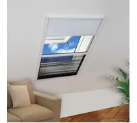 Moustiquaire plissée pour fenêtre - vidaXL - 80x100 cm - Blanc - Maille en fibre de verre - Store en PET