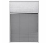 Moustiquaire plissée vidaXL avec store vénitien en aluminium, 160 × 80 cm