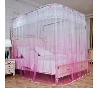 Moustiquaire portable pour lit double, design de voyage autoportant, facile à installer, convient pour la chambre à coucher, un compartiment, protection contre les insectes pour un sommeil paisible