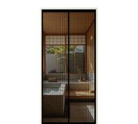 Moustiquaire Porte 230 x 250 cm Fermeture Aimantée Automatique Maillage Fine Magnétique Rideau avec Ruban Adhésif, Bâtons Magnétiques pour Couloirs, Portes, Patio, Noir
