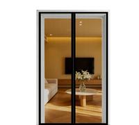 Moustiquaire Porte 40 x 180 cm Fermeture Aimantée Automatique Rideau Magnétique Anti-Insectes Avancé avec Ruban Adhésif, Bâtons Magnétiques pour Couloirs, Portes, Patio, Noir