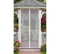 Moustiquaire Porte Fenêtre 157 x 203 cm Kit D'Installation Complet Puissants Aimants Rideau Moustiquaire Magnétique Sans Perçage pour de Balcon, Chambre, Blanc