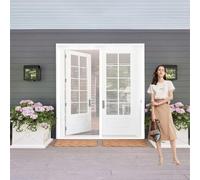 Moustiquaire Porte Fenêtre 230 x 250 cm Anti-Moustiques, Bande Auto-Agrippante, Sans Percage, Fermeture Automatique, Rideau Moustiquaire Magnétique pour Balcon, Chambre, Blanc