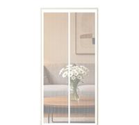 Moustiquaire Porte Fenêtre 230 x 250 cm Fermeture Aimantée Automatique Moustiquaire sur Mesure Aimantée avec Ruban Adhésif, Bâtons Magnétiques pour Couloirs, Portes, Patio, Blanc