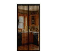 Moustiquaire Porte Fenêtre 40 x 170 cm Fermeture Aimantée Automatique Moustiquaire Fenetre Magnétique avec Ruban Adhésif, Bâtons Magnétiques pour Couloirs, Portes, Patio, Noir