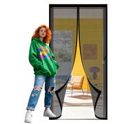 Moustiquaire Porte Fenetre 84 x 226 cm Différentes Tailles Moustiquaire Porte Aimanté Se Ferme Tout Seul pour de Balcon Chambre, Noir