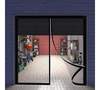 Moustiquaire Porte Fenetre Magnetique 148 x 211 cm Fermeture Automatique Porte Moustiquaire Aimantee Sans Perçage Installation Facile pour La Plupart Les Types de Fenêtres Ou Porte, Noir