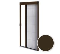 Moustiquaire porte fenêtre plissée L1200 x H2400 mm Marron - Store Moustiquaire Anti Insectes - Recoupable