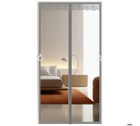 Moustiquaire porte-fenêtre - PZCC - 140 x 220 cm - Renforcée - 52 aimants - Magnétique