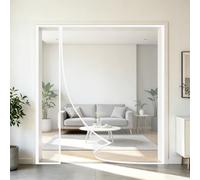 Moustiquaire Porte Magnétique 155x195cm Ouverture Latérale Anti Mouche Rideaux Anti Mouches pour Porte Kit d'installation Complet Fermeture Parfaite Insectes Blanc