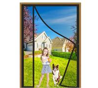 Moustiquaire Porte Magnétique 180x210cm Noir Moustiquaire FenêTre Aimantée Adsorption Magnétique Toile Pour Pergola Rideau Insectes pour Enfants et Animaux Compagnie