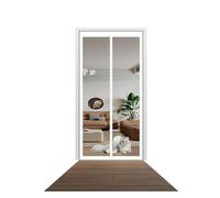 Moustiquaire Porte Magnétique 90 x 195 cm Fermeture Automatique Moustiquaire Aimantée De Porte Rideau Sans Perçage Pour La Plupart Les Types De Fenêtres Ou Porte, Blanc