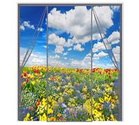 Moustiquaire Porte Magnétique290x270cm Moustiquaire Aimantée Double Ouverture Latérale,Rideau Anti Insecte Mouche, Rideau Anti-Moustique, Fermeture Automatique,pour Couloirs Patio
