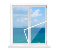 Moustiquaire Pour FenêTre 50x90cm,Moustiquaire Anti-Moustiques Pour FenêTres Avec Protection Contre Le Pollen,Pose AdhéSive Facile,Pour FenêTres De Balcon,Cuisine,Salon,Blanc