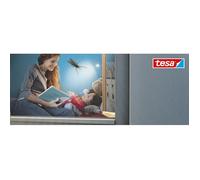 Moustiquaire pour fenêtre anthracite - Tesa - 1 70 x 1 80 m - Bande auto-agrippante adhésive - Polyester