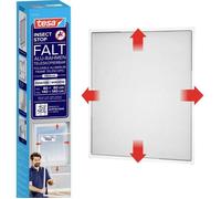 Moustiquaire pour fenêtre - TESA - FALT 55214-00000-00 - Cadre aluminium pliable - Profil télescopique - Blanc