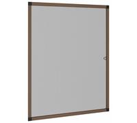 Moustiquaire pour fenêtre vidaXL, marron, 110 x 130 cm