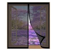 Moustiquaire pour Fenêtres 70 x 75 cm Installation Facile Sans Percer Maille Ultra Fine Moustiquaire pour Fenêtre Empêche Les Insectes, Noir