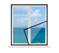 Moustiquaire Pour FenêTres 80x100cm,Moustiquaire Pliable Pour FenêTres Coulissantes,Sans PerçAge,Pour FenêTres De Terrasse,Cuisine,Couloir,Noir