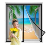 Moustiquaire pour Fenetres Moustiquaire Aimant de Fenetre Magnétique Toiles 70x130cm pour Couloirs, Portes Noir Renforcés