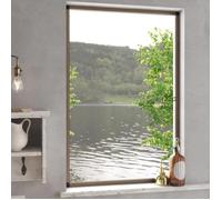 Moustiquaire pour fenêtres - vidaXL - 90x120 cm - Marron - Aluminium - Ajustable