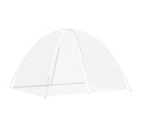 Moustiquaire pour Lit, Moustiquaire Dôme Tente de Lit Pliable avec Portes 220 Maille Blanc 200x180x135cm