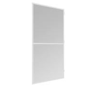 Moustiquaire pour porte-fenêtre de balcon Windhager, 100x210 cm, blanche, avec cadre en aluminium, adaptable à différentes dimensions, protection contre les insectes pour balcon et terrasse, fermeture