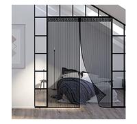 Moustiquaire Pour Porte Magnétique,85x200cm Rideau de Porte Moustiquaire Magnétique,Laisse Passer l'Air FraisRideaux Anti Mouche avec Bandes Magnétiques Fermeture Automatique pour Porte