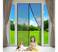Moustiquaire pour Portes, 160x215cm, Filet anti-pollen protection avec fixation magnétique innovante| filet anti-mouches, protection -pollen sans perçage, Noir, Personnalisable