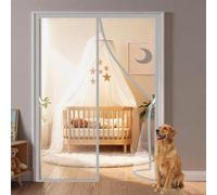 Moustiquaire Rideau Gris 152x230cm Moustiquaire Pour Cadre Bois Et Porte Standard Pour Porte Fenetre Terrasse Et Entree De Jardin