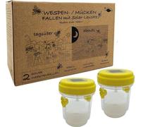 Moustiquaire solaire 2-en-1 pour le jardin et la terrasse – Dispositif efficace de capture d'insectes en plastique