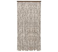 Moustiquaire Taupe et blanc 100x220 cm Chenille