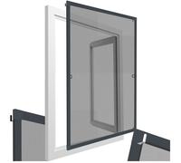 Moustiquaire - TECTAKE - Moustiquaire cadre aluminium POUR LES FENÊTRES, DÉCOUPABLE, Résistant aux intempéries - Gris anthracite