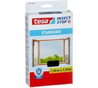 Moustiquaire - tesa - Standard - 1,3 m x 1,5 mm - Noir - Fixation auto agrippante