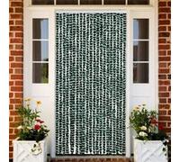 vidaXL Moustiquaire Vert et blanc Chenille 90x220 cm