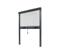 Moustiquaire verticale 160x160 cm en toile de fibre de verre - Monture aluminium - RAL 7016 - AMB FRANCE - ZV04516016067