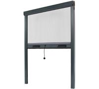 Moustiquaire verticale 160x160 cm en toile de fibre de verre - Monture aluminium - RAL 7016 - AMB FRANCE - ZV04516016067
