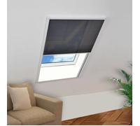 Moustiquaire plissée pour fenêtre Aluminium 80 x 120 cm