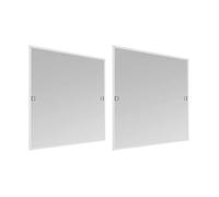 Moustiquaire Windhager 04504 Basic pour fenêtre 100 x 120 cm Blanc (Lot de 2)