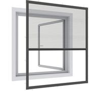 Moustiquaire Windhager EXPERT pour fenêtre plissée sans perçage, anthracite, 100 x 120 cm