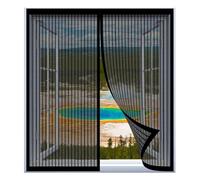 Moustiquaires pour Fenêtre 70 x 75 cm Installation Facile Sans Percer Moustiquaire Porte Magnétique pour Fenêtre Empêche Les Insectes, Noir