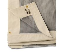Moustiquaires pour Tonnelle de Jardin Forest Superior 3x4 m, Couleur Champagne, avec Fermeture Eclair