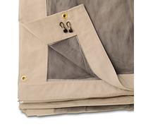 Moustiquaires pour Tonnelle de Jardin Sunset Premium 3x4 m, Taupe, avec Fermeture Eclair